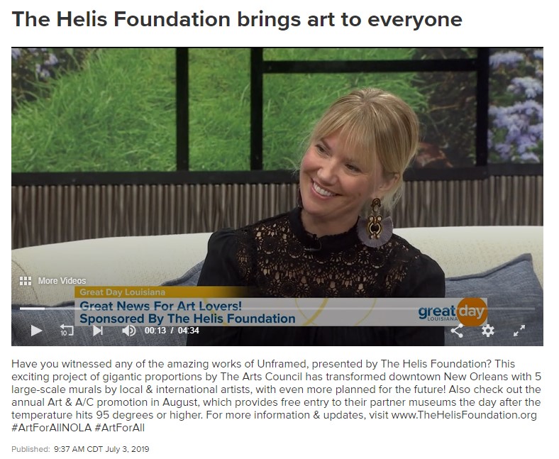 The Helis Foundation provides art for all in New Orleans